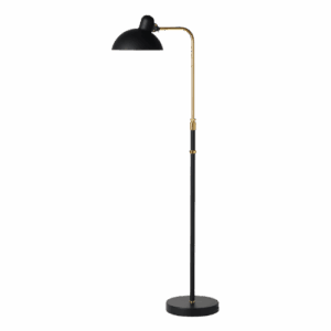 6580-F Luxus floor lamp kaiser idell matt black and brass 1