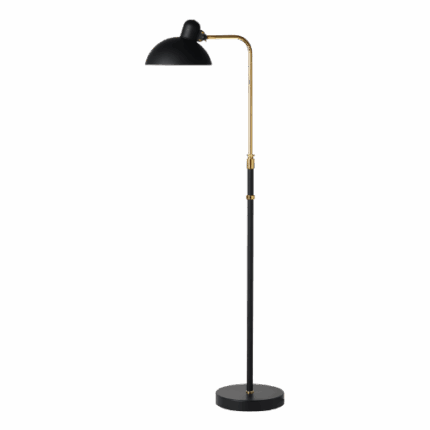 6580-F Luxus floor lamp kaiser idell matt black and brass 1