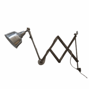 Midgard scissor upcycled wall lamp vintage accordion 01