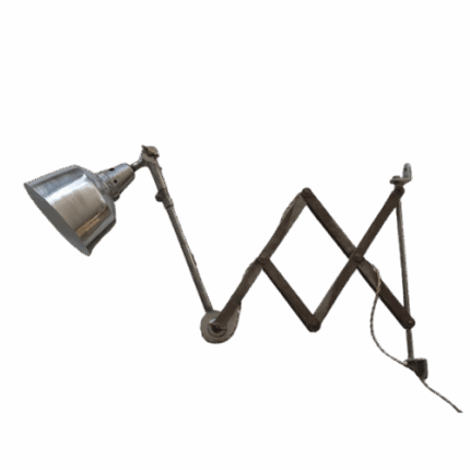 Midgard scissor upcycled wall lamp vintage accordion 01