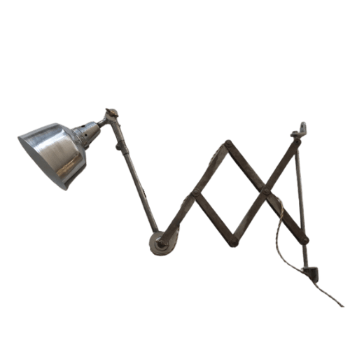 Midgard scissor upcycled wall lamp vintage accordion 01