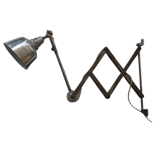 Midgard scissor upcycled wall lamp vintage accordion 02