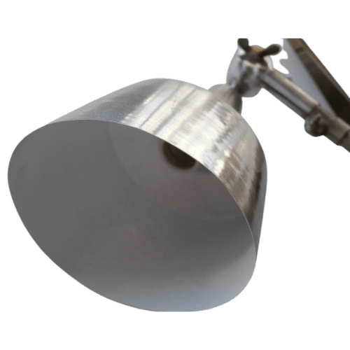 Midgard scissor upcycled wall lamp vintage accordion detail 4