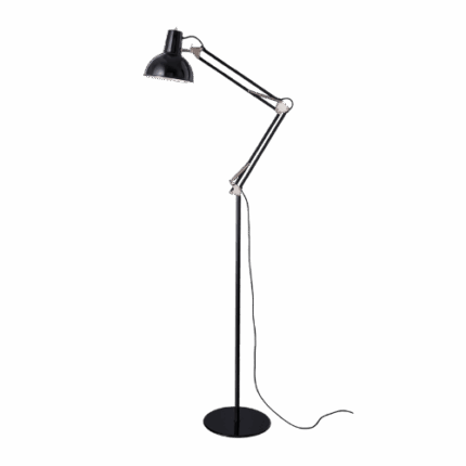 midgard spring balanced floorlamp black